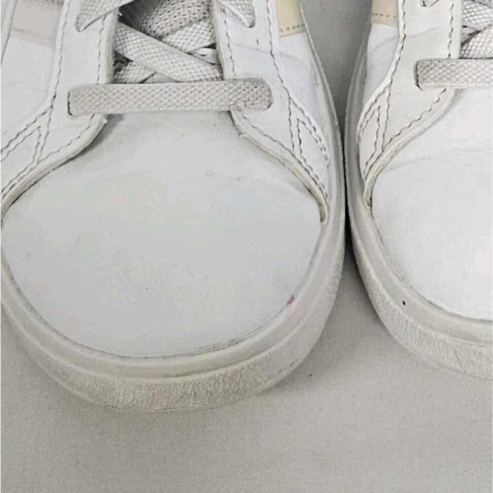 Adidas Children's Girls Grand Court 2.0 Cloud White Iridescent Sneakers Size 1.5 - Picture 9 of 9